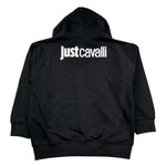 Just Cavalli Felpa con Zip E Cappuccio Tinta Unita con Logo per Bambino JBP26008FE NERO JUST CAVALLI 