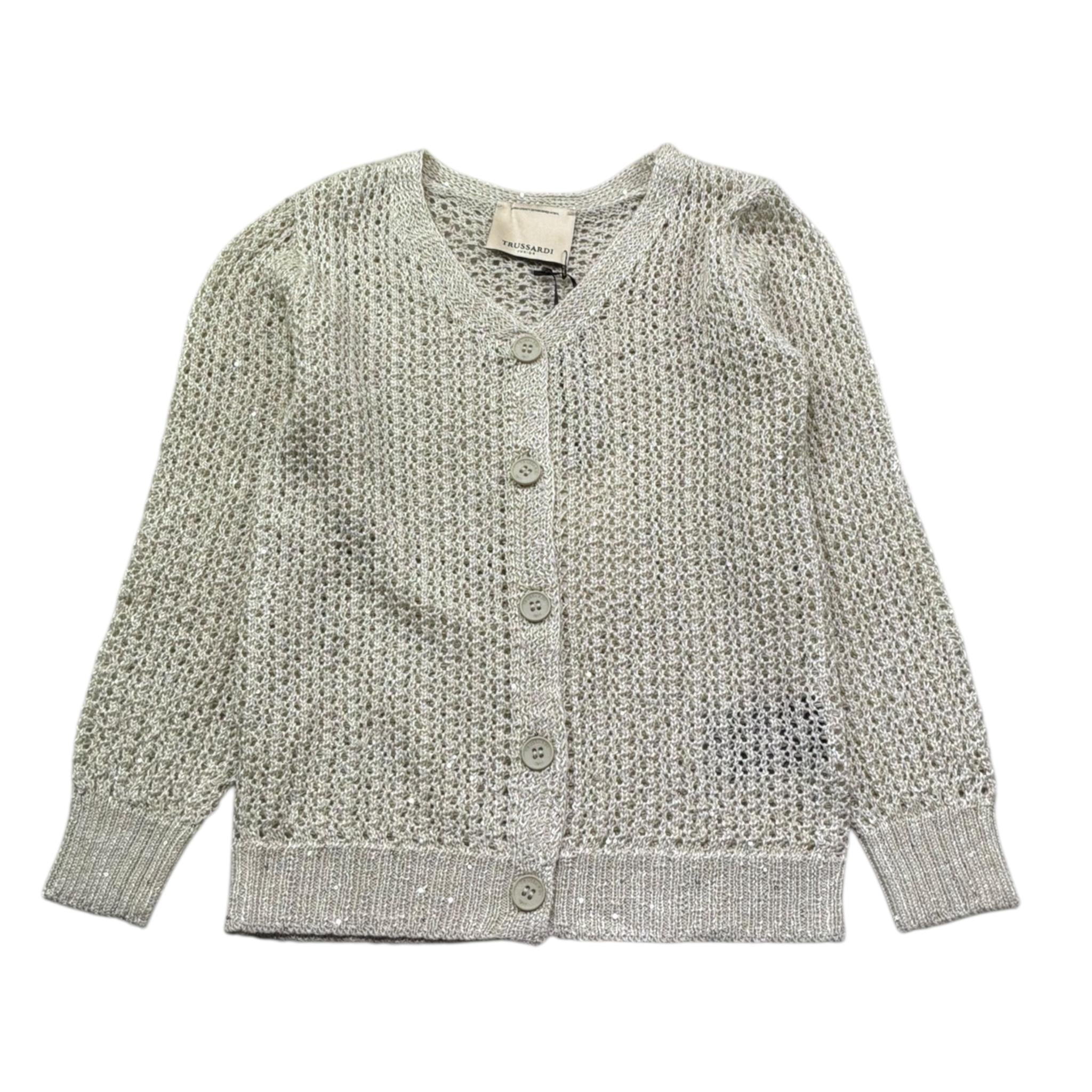 Trussardi Cardigan Tinta Unita con Paillettes per Bambina TGP26090CD BEIGE TRUSSARDI 