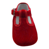 Indice Bellerina In Velluto Tinta Unita per Neonata 323 ROSSO INDICE 