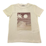 M+E' T-Shirt Girocollo Tinta Unita con Stampa In Contrasto per Neonato UEM0483 PANNA M+E' 