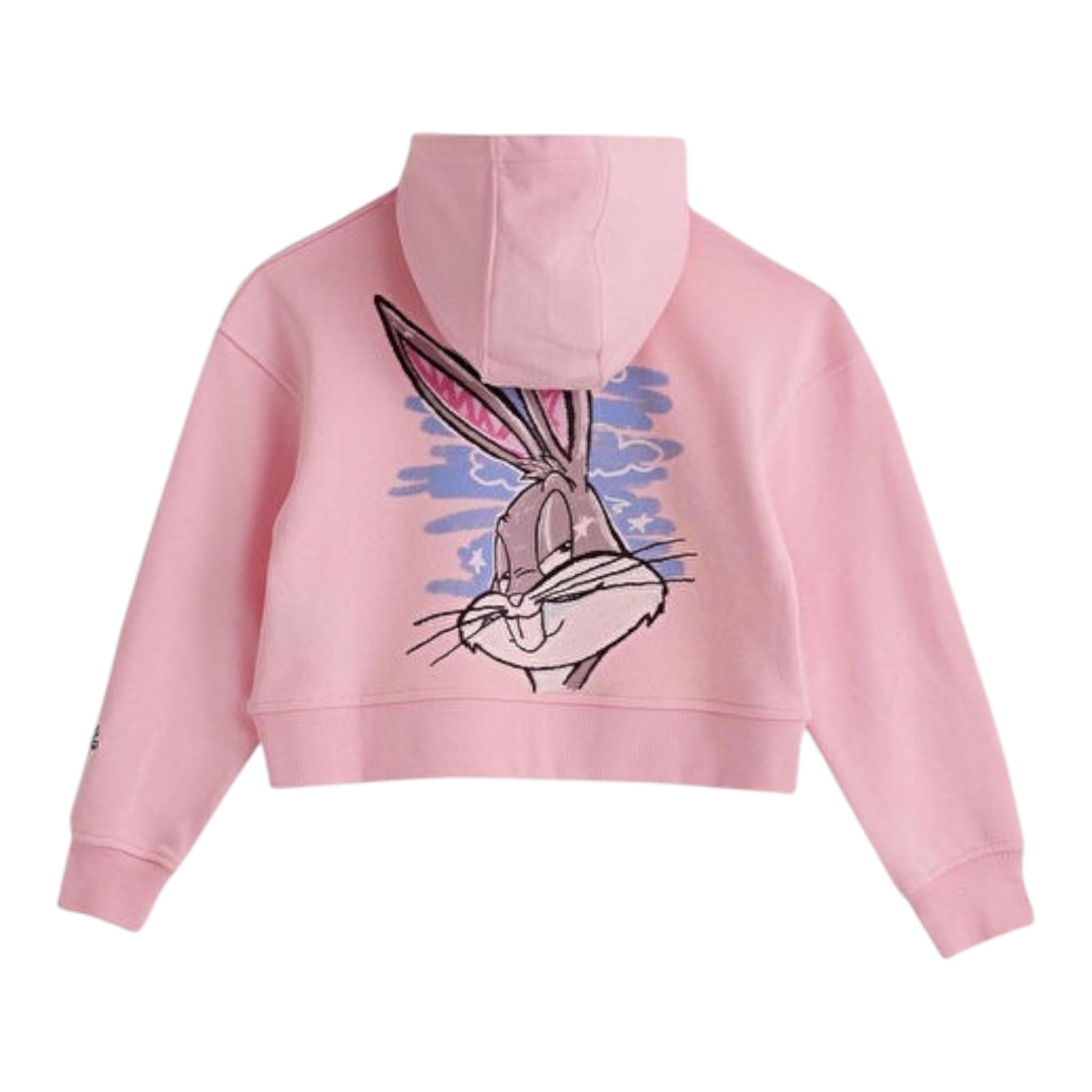 Iceberg Felpa Tinta Unita con Cappuccio E Stampa per Bambina MFICE5152J ROSA ICEBERG 