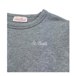 Saint Barth Felpa Chiusa Girocollo Tinta Unita per Bambina ANGELIQUE GRIGIO SAINT BARTH 