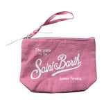 Saint Barth Pochette Tinta Unita con Stampa per Bambina 00142L ROSA SAINT BARTH 