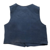 Lalalu' Gilet Tinta Unita Con Bottoni Blu Per Bambino