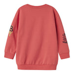 NAME IT abito tinta unita modello felpa con stampa Salmone per Neonata 132330433N SALMONE NAME IT 