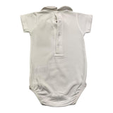 Wedoble Body Mezza Manica Tinta Unita Con Colletto Bianco Per Neonata