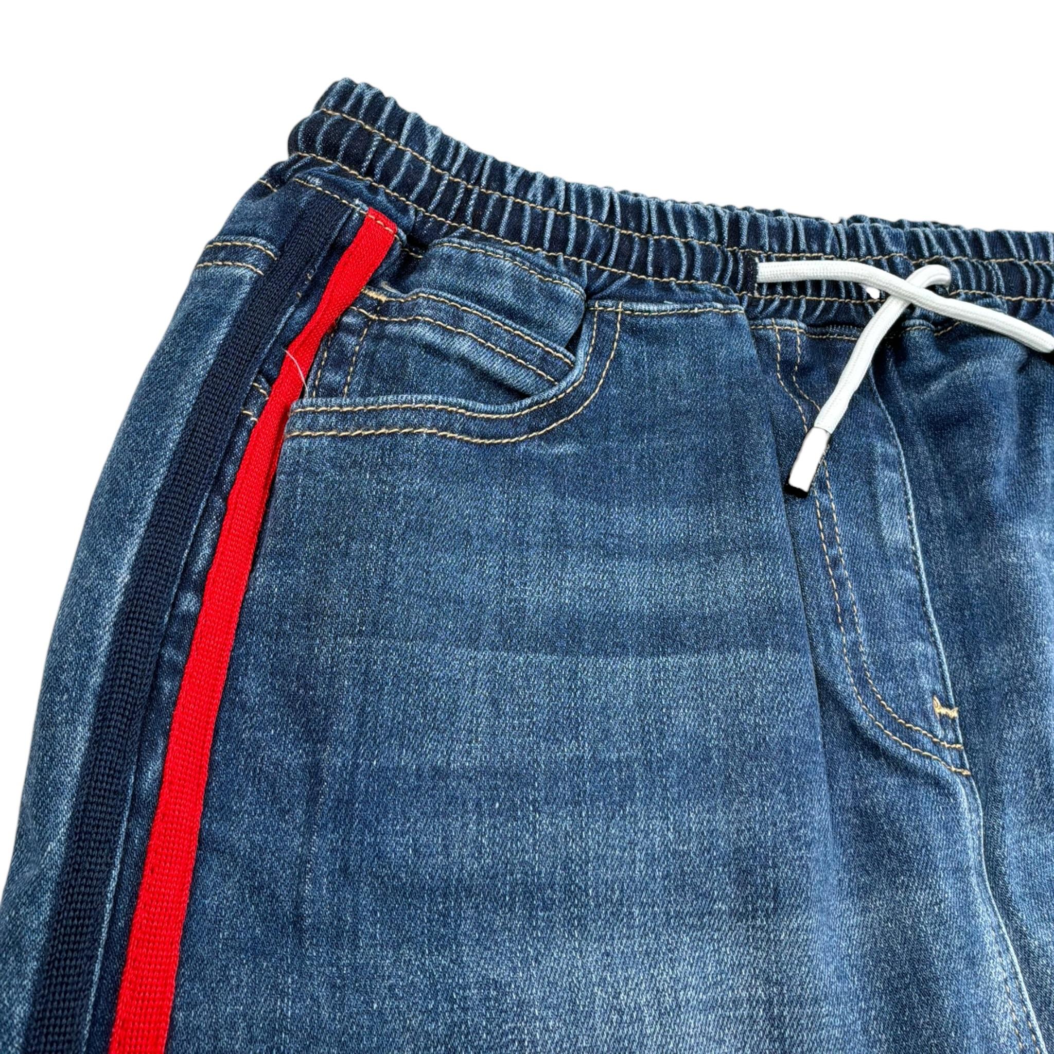Refrigiwear Gonna In Denim Tinta Unita con Elastico In Vita per Bambina RWG610 BLU REFRIGIWEAR 