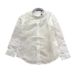 Antony Morato Camicia Tinta Unita con Collo Coreano per Bambino MKSL00285 BIANCO ANTONY MORATO 