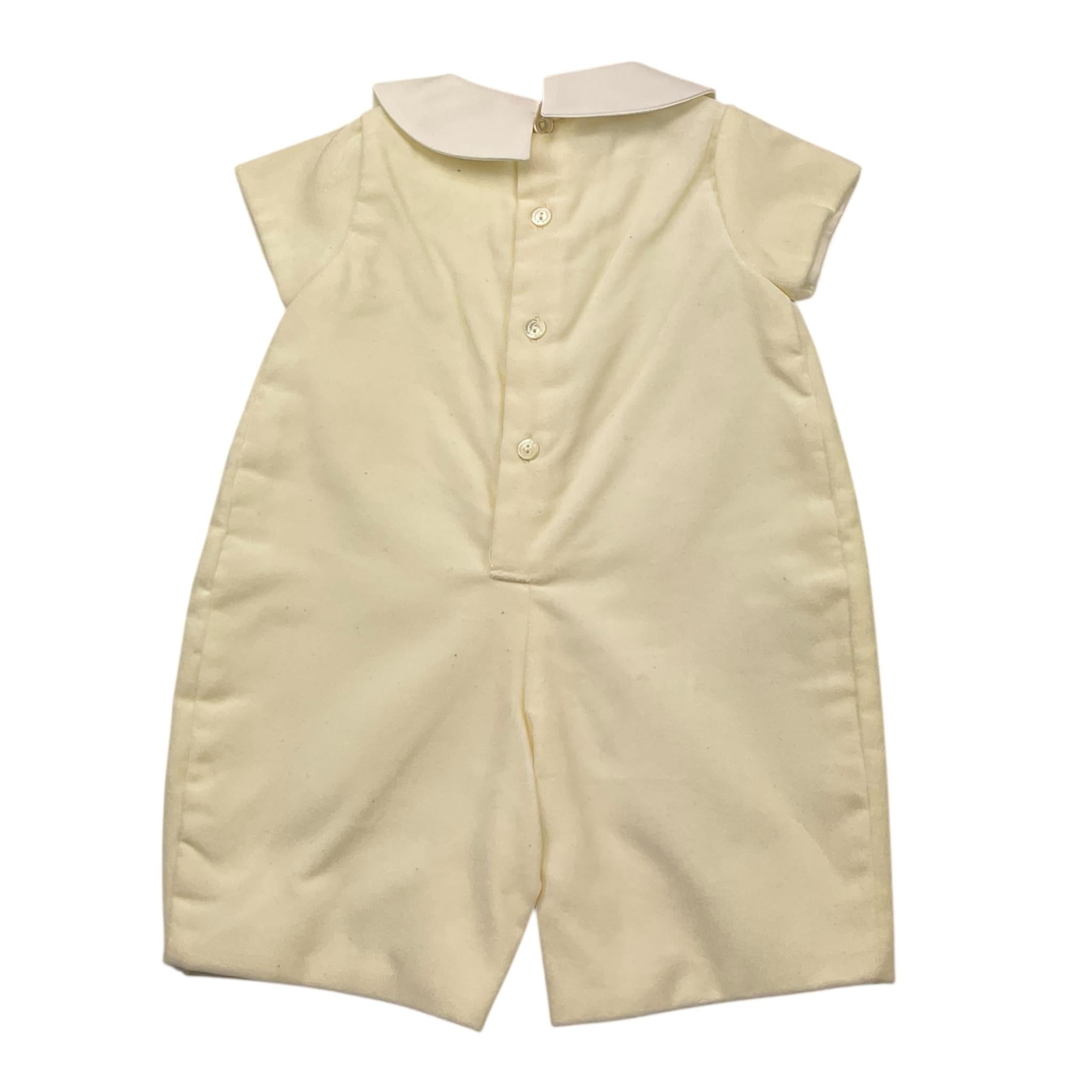 LA STUPENDERIA pagliaccetto tinta unita con colletto Panna per Neonato CBPG41V02 PANNA LA STUPENDERIA 