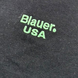 Blauer T-Shirt Girocollo Tinta Unita con Stampa per Neonato 25SBLKH02565 NERO BLAUER 