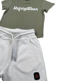 Refrigiwear Completo 2 Pezzi T-Shirt-Bermuda per Neonato 211DRMNS25 VERDE/BIANCO REFRIGIWEAR 