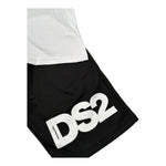 Dropseason2 Completo 2 Pezzi T-Shirt-Bermuda Bicolore per Bambino SS25K023 BIANCO/NERO DROPSEASON2 