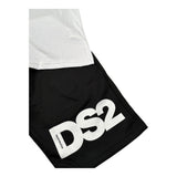 Dropseason2 Completo 2 Pezzi T-Shirt-Bermuda Bicolore per Bambino SS25K023 BIANCO/NERO DROPSEASON2 