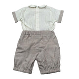 Pure Firenze Completo 2 Pezzi Camicia-Bermuda  per Neonato PC03308 BEIGE PURE FIRENZE 
