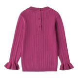 SARABANDA maglia girocollo tinta unita Glicine per Neonata 0A297 GLICINE SARABANDA 