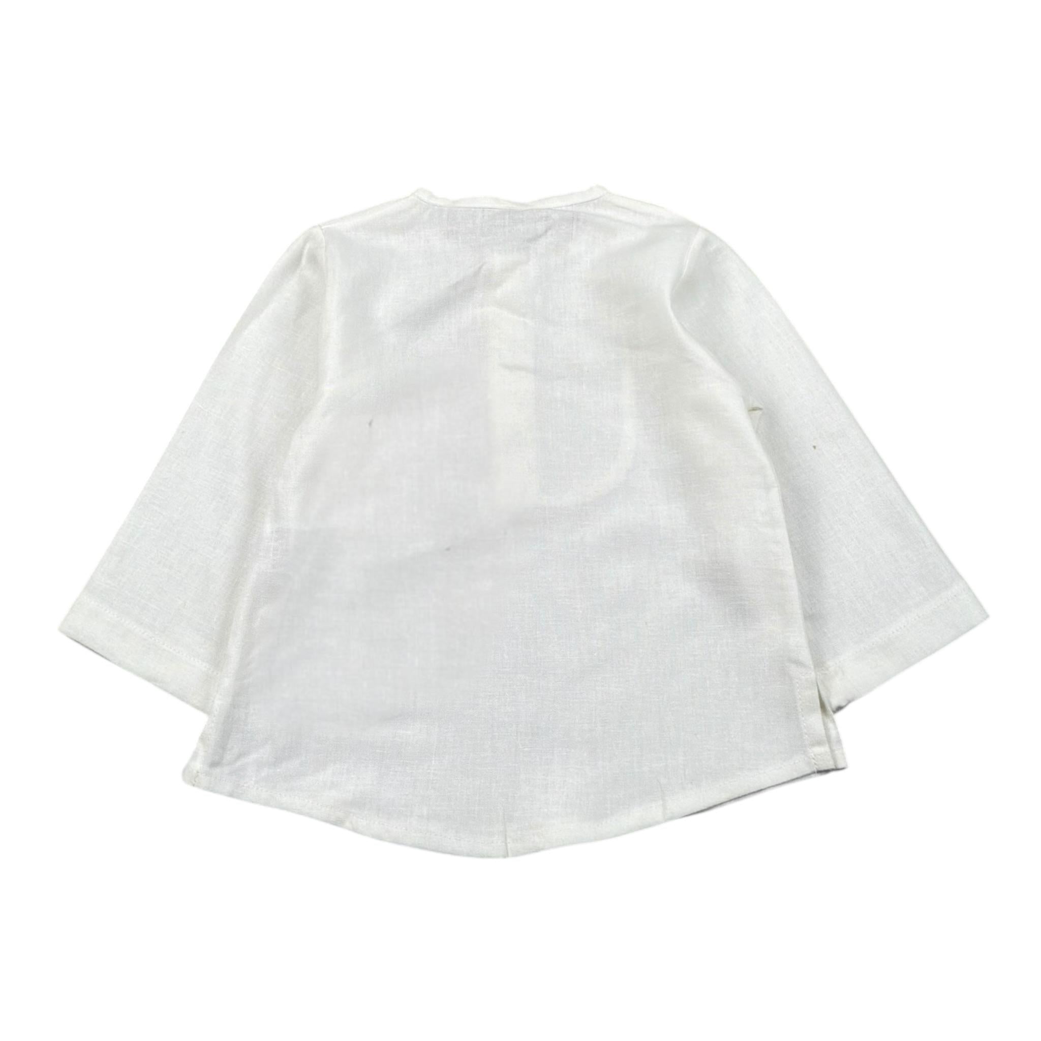 Babyvip Camicia Tinta Unita con Bottoni In Contrasto per Neonato T1345 BIANCO BABYVIP 