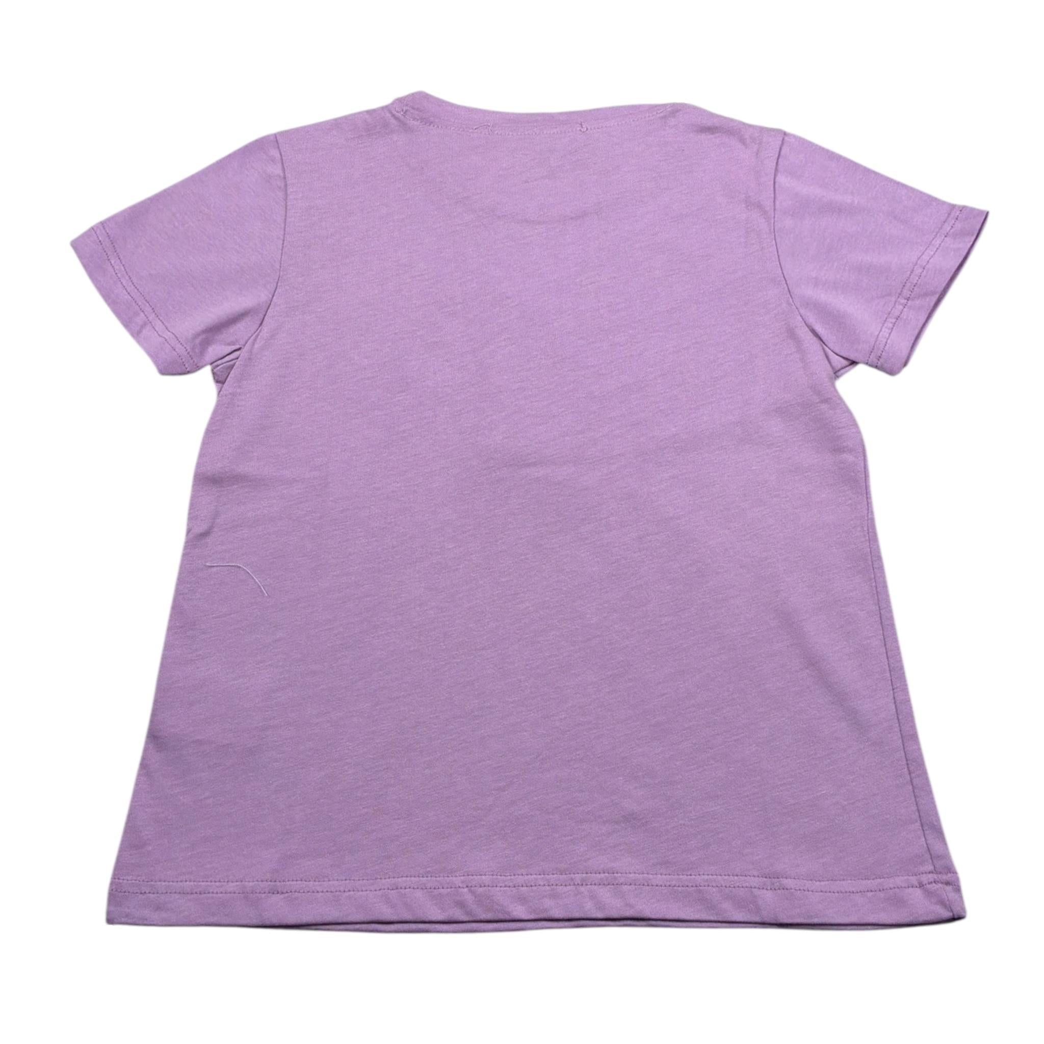 Hinnominate T-Shirt Girocollo tinta unita con Stampe Glicine per Bambina 3646M0085 GLICINE HINNOMINATE 
