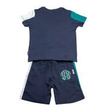 Bikkembergs Completo 2 Pezzi T-Shirt-Bermuda Tinta Unita per Bambino BK2383 BLU BiKKEMBERGS 