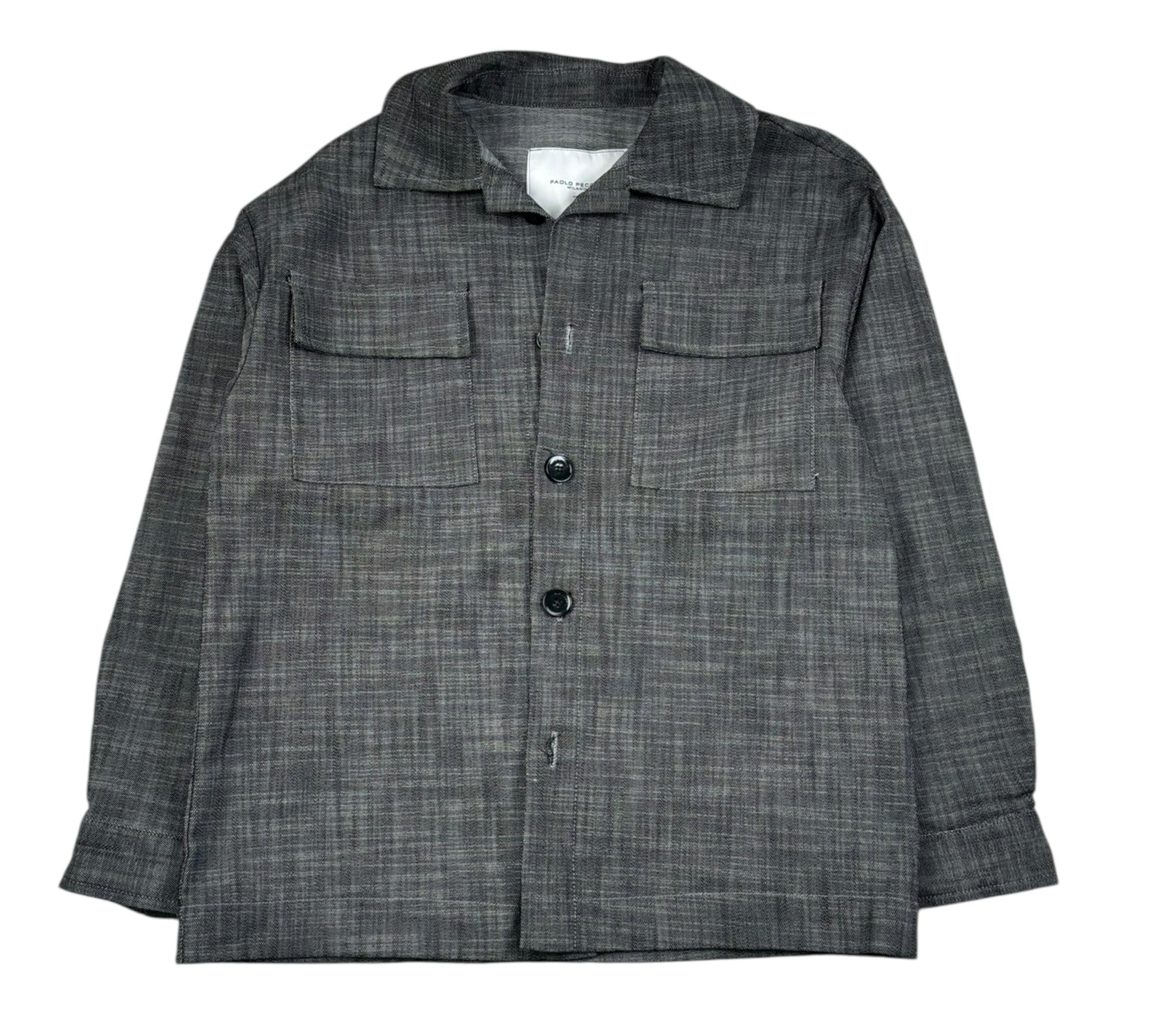 Paolo Pecora Camicia Manica Lunga Tinta Unita per Bambino PP4210 NERO PAOLO PECORA 