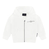 John Richmond Felpa con Zip E Cappuccio Tinta Unita per Neonato RIP25015FE BIANCO JOHN RICHMOND 