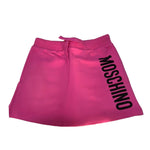 Moschino Gonna Tinta Unita con Stampa Logo per Bambina HDJ03S ROSA MOSCHINO 