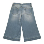 M+E' Jeans Tinta Unita Modello Palazzo per Bambina UE1706 AZZURRO M+E' 