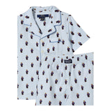 Ralph Lauren Completo 2 Pezzi T-Shirt-Bermuda Bicolore per Bambino 9P0139 BIANCO/AZZURRO RALPH LAUREN 