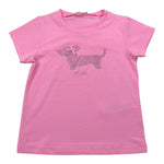 Liu Jo T-Shirt Girocollo Tinta Unita con Brillantini per Neonata KA5021XX ROSA LIU JO 