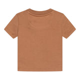 Calvin Klein T-Shirt Girocollo Tinta Unita con Logo per Neonato IN0IN0001 CAMMELLO CALVIN KLEIN 