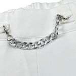 Illiana Short Tinta Unita con Elastico In Vita per Bambina 543 BIANCO ILLIANA 