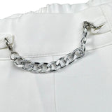 Illiana Short Tinta Unita con Elastico In Vita per Bambina 543 BIANCO ILLIANA 