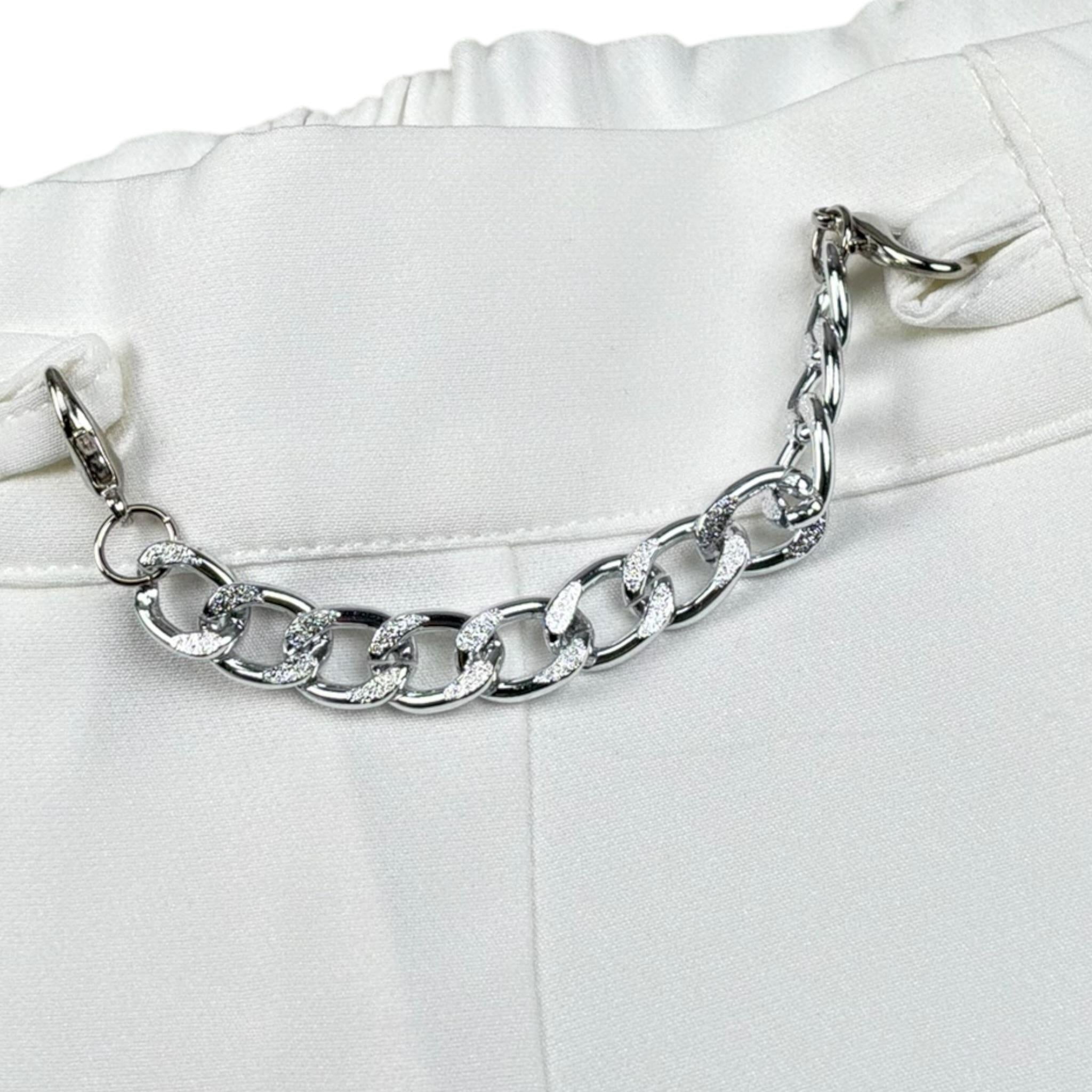 Illiana Short Tinta Unita con Elastico In Vita per Bambina 543 BIANCO ILLIANA 