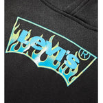 LEVI'S felpa tinta unita con cappuccio e stampa Nero per Bambino JDJDKJ NERO LEVI'S 