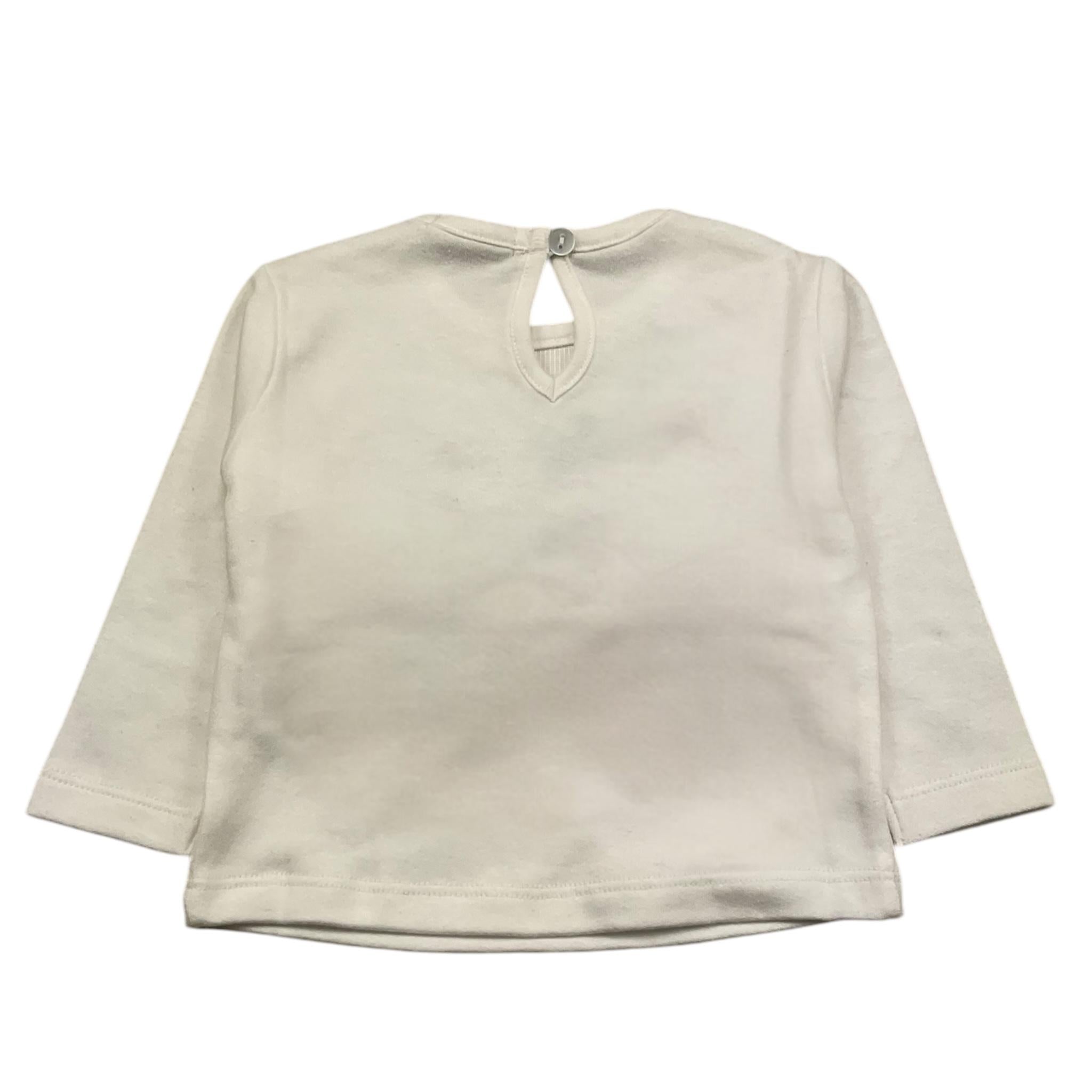 EMC shirt girocollo tinta unita con stampa scoiattolo Bianco per Neonata BX2255 BIANCO EMC 