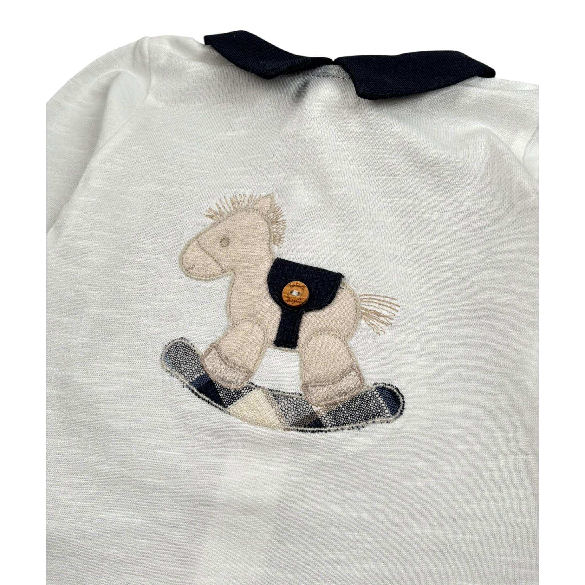 Lalalu' Completo 2 Pezzi Shirt-Ghettina per Neonato CPL6P BIANCO LALALU' 