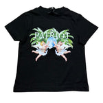 Patriot T-Shirt Girocollo Tinta Unita con Stampa In Contrasto per Neonato PTS003 NERO PATRIOT 