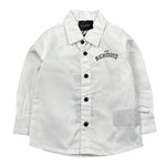 John Richmond Camicia tinta unita con Stampa Bianco per Neonato RIA2308CA BIANCO JOHN RICHMOND 