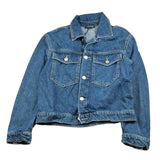 Please Giubbino In Denim Tinta Unita per Bambino JB811010B72 BLU PLEASE 