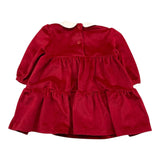 LALALU' abito manica lunga tinta unita in velluto Rosso per Neonata VTL12NX ROSSO LALALU' 