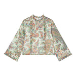 Etro Camicia Tinta Unita con Fantasia per Bambina GU5A53 BIANCO ETRO 