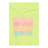 Billieblush Felpa Smanicata Tinta Unita con Cappuccio per Bambina U20846 GIALLO FLUO BillIEBLUSH 