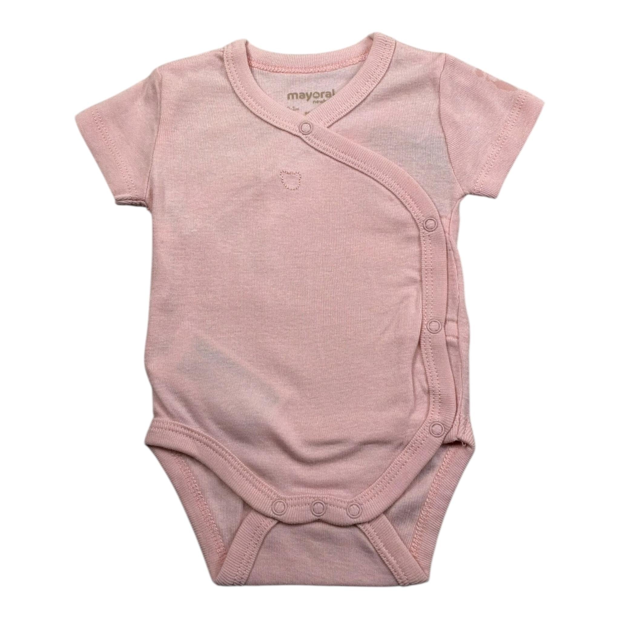 Mayoral Body Mezza Manica Tinta Unita per Neonata 2707X ROSA MAYORAL 