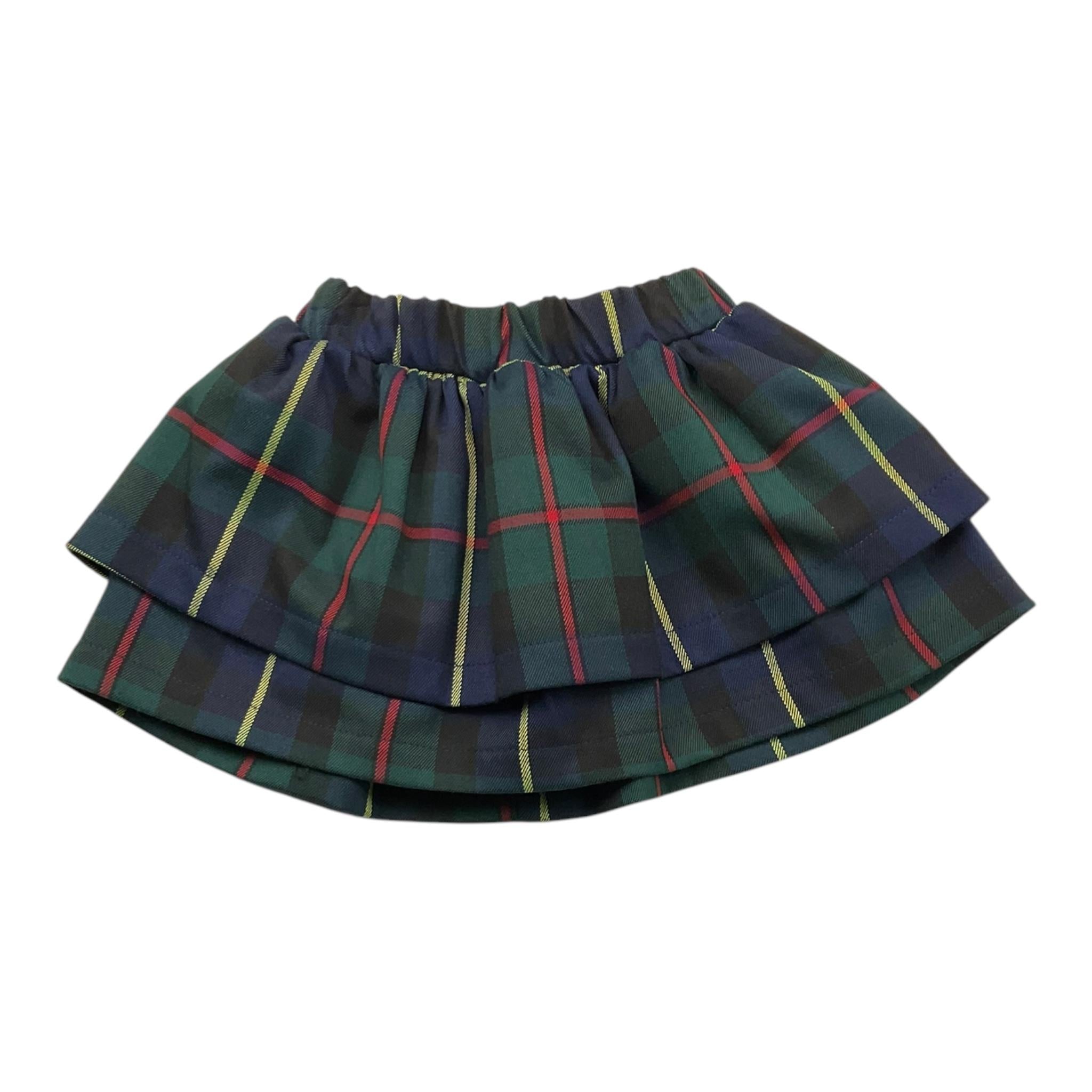 TRUSSARDI gonna tinta unita con fantasia a righe Blu per Neonata TIA25213GO BLU TRUSSARDI 