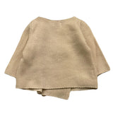 Cnd Cardigan Tinta Unita Panna Per Neonata