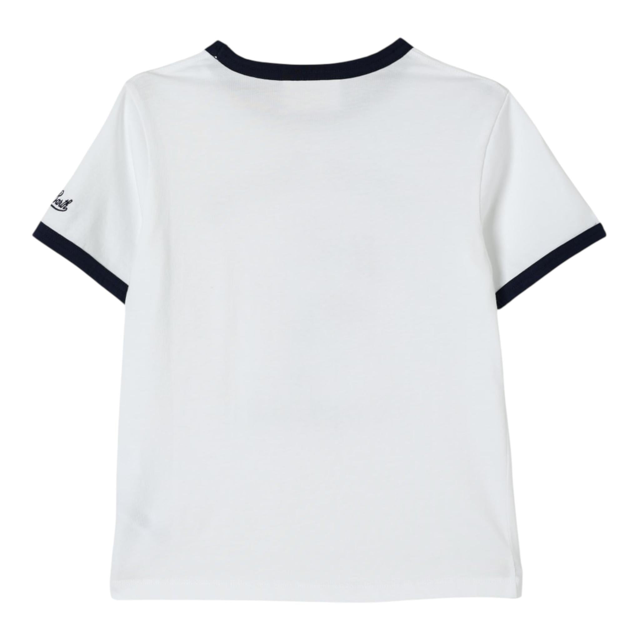 Saint Barth T-Shirt Girocollo Tinta Unita Stampa Snoopie per Bambino DENA001 BIANCO SAINT BARTH 