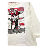 EMC shirt girocollo tinta unita con stampa in contrasto Panna per Bambino BX1873 PANNA EMC 