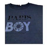 Monnalisa Felpa Chiusa Girocollo Tinta Unita con Stampa per Bambino 256608 BLU MONNALISA 