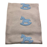 BABY LORD coperta tinta unita con ricami Sabbia per Neonato 120 SABBIA BABY LORD 