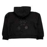 U+è BY MISS GRANT felpa con zip e cappuccio tinta unita Nero per Neonata UE1618N NERO U+è BY MISS GRANT 