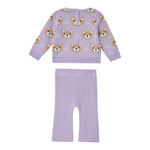 LIU JO completo 2 pezzi maglia-pantalone tinta unita Lilla per Neonata HF4052 LILLA LIU JO 